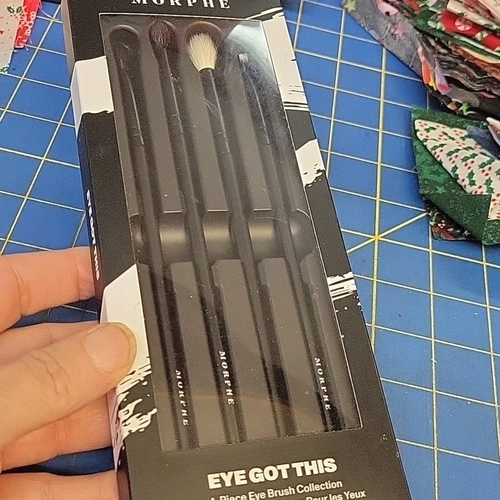 Morphe 4 Piece Eye Brush Collection Black New In Box